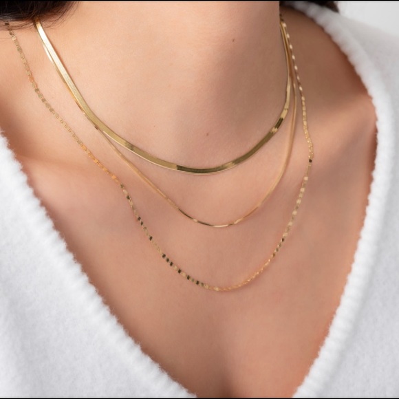 Etsy Jewelry - Gold Plated 14” Snake Chain